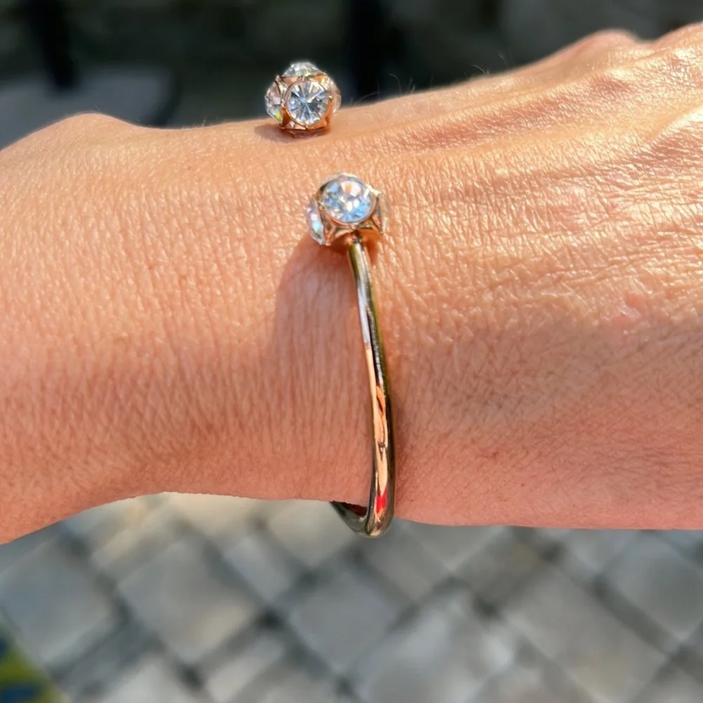 NEW KATE SPADE LADY MARMALADE ROSE GOLD OPEN CUFF BRACELET - Picture 3 of 3